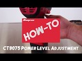 Snap-on Tools  / How to adjust Power setting on the CTJ9075 CT9100