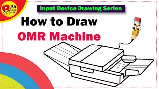 OMR Machine Drawing | Input Device Drawing Series
