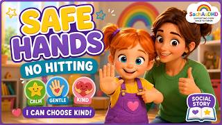 No Hitting! Safe Hands & Calm Choices | Social Story for Kids