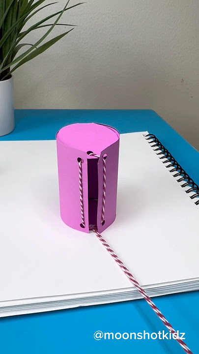 3D Cylinder math pull-up net tutorial with measurements. Easy math project.