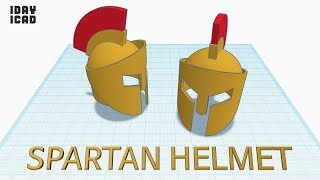 [1DAY_1CAD] SPARTAN HELMET (Tinkercad : Know-how / Style / Education)