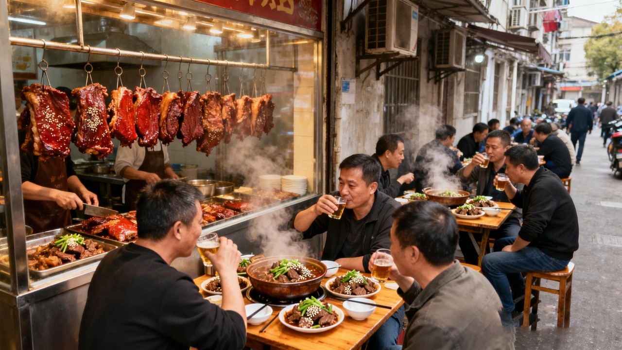 探店浙江台州硬核早餐，牛头牛杂牛欢喜，搭配荔枝酒【舟小九】