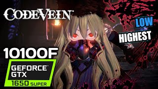 CODE VEIN - i3 10100F GTX 1650 SUPER & 16GB RAM Benchmark Gameplay