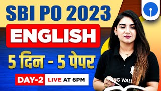 SBI PO 2023 | SBI PO English Mock Test | Day 2 | SBI PO English Classes 2023 | By Anchal Mam