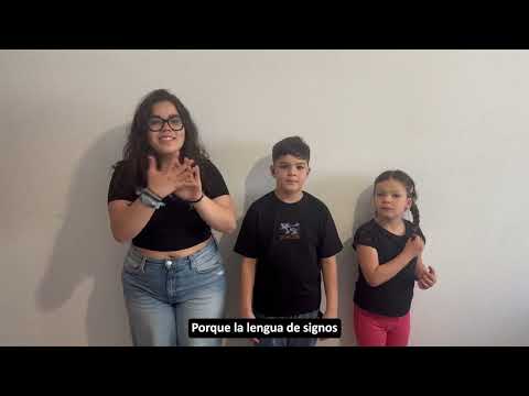 Lengua de signos en familia