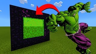 How To Make A Portal To The Hulk Dimension In Minecraft