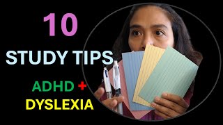 Dyslexia & ADHD - How I Study #adhd #studytips #dyslexia #dyslexicthinking