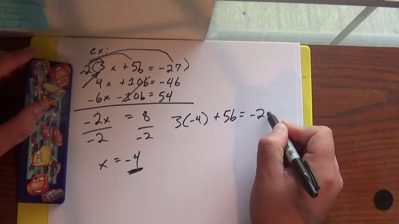 Lake Math Problem Lake Math Solving Systems of Equations Elimination - YouTube