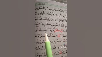 ‏سورة البقرة (١٩٧) _ (١٩٨) ‏الصفحة (٣١) ‏الحفظ القرآن الكريم