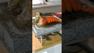 🔥 Sizzling Steak & Lobster on Hot Stone Grill ASMR Restaurant Style Cooking #shorts #hibachigrill