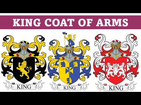 King Coat of Arms & Family Crest - Symbols, Bearers, History