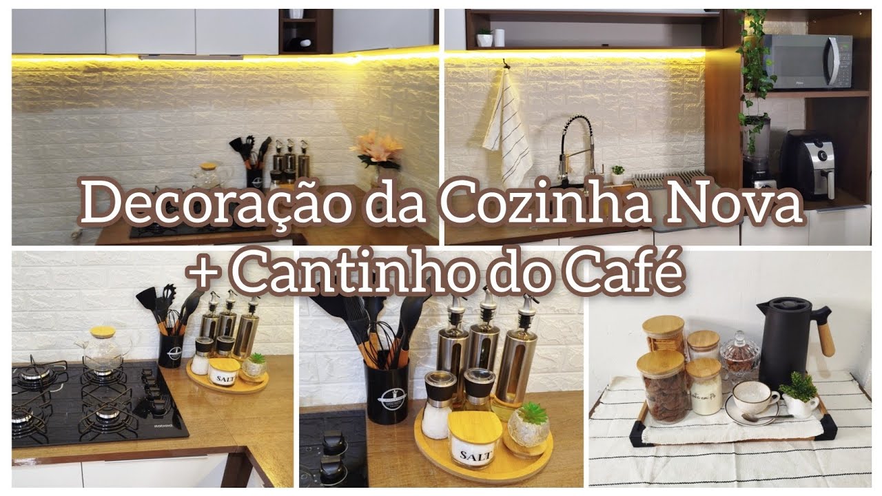 DECORAÇÃO DA COZINHA NOVA + CANTINHO DO CAFÉ