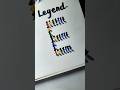 How to draw 3D letter "E" #shorts