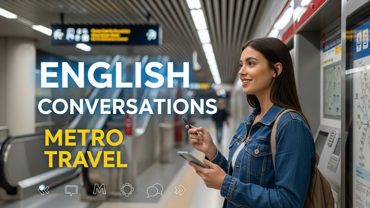Dubai Metro Station English Conversation Real Life Speaking Practice