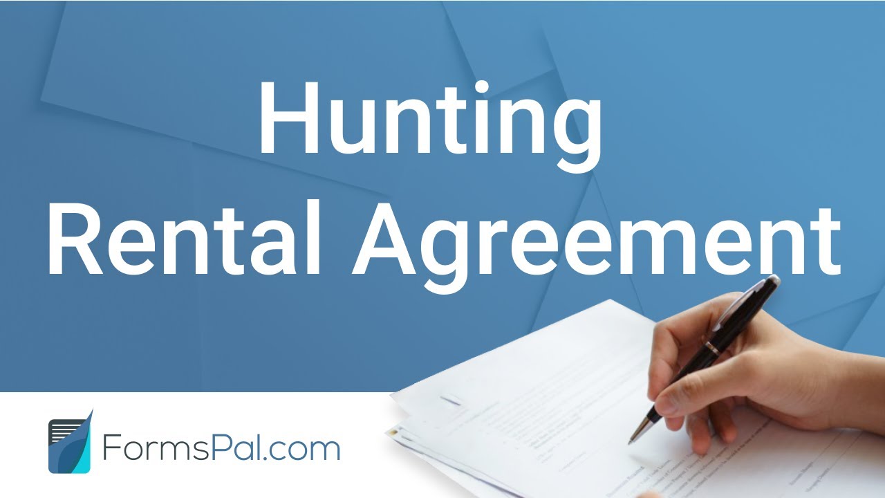 Free Hunting Lease Agreement Templates | FormsPal