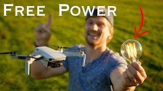Drone Harvesting INVISIBLE High Voltage From The Sky ⚡