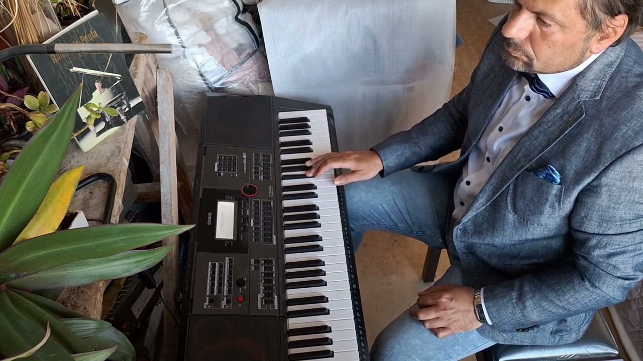 "Марта и Артур. Встреча в аптеке после разлуки."  Из к/ф "Долгая дорога в дюнах".  В Си миноре (Bm).