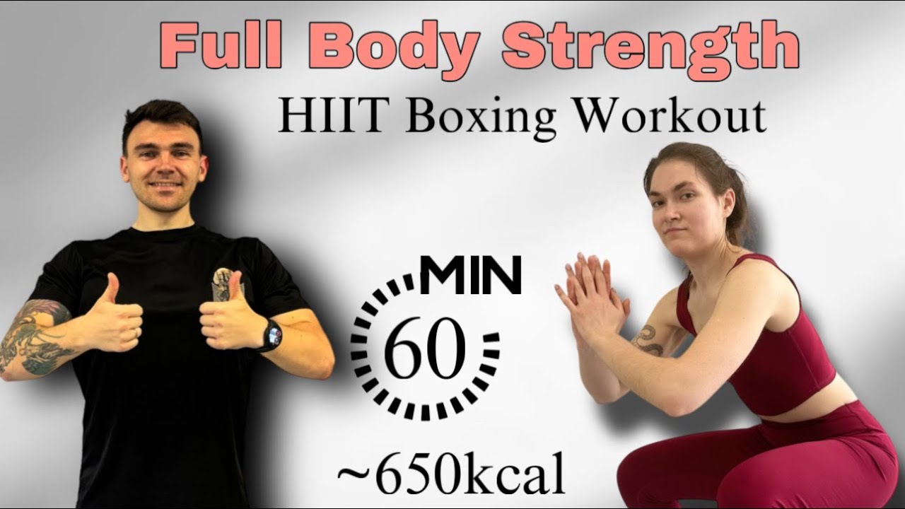 HIIT Boxing Workout #9 – 60 Min HIIT + Boxing | Full Body Strength & Sweat Session