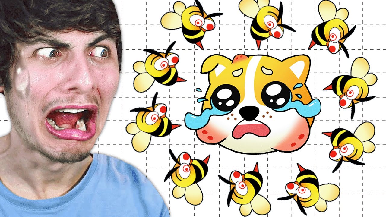 JE DOIS SAUVER CE PAUVRE CHIEN DES ABEILLES...