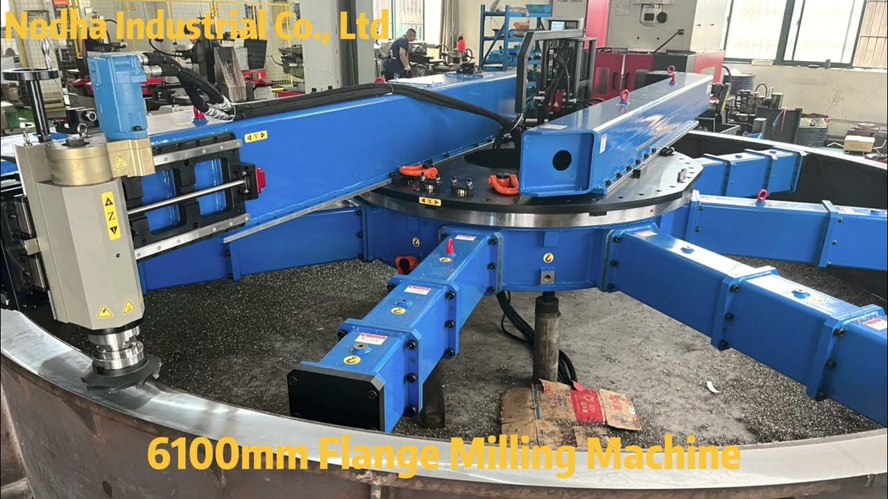 6100mm Flange Milling Machine YouTube