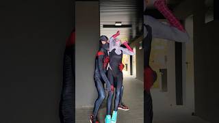 SpiderGwen got scared? Mission complete😅 #shorts
