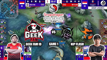 ESL SNAPDRAGON PRO SERIES CHALLENGE FINAL | GEEK FAM VS NIP FLASH | BO 3 GAME 1 | GROUP STAGE