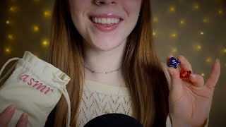 ASMR ☁︎ Relaxing Whispers & Tingly Dice Sounds (DnD, fabric sounds, tapping, over explaining) screenshot 3