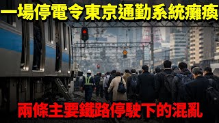 沒有天災地震 一場停電令東京通勤系統癱瘓！日本兩條主要鐵路停駛下的混亂！