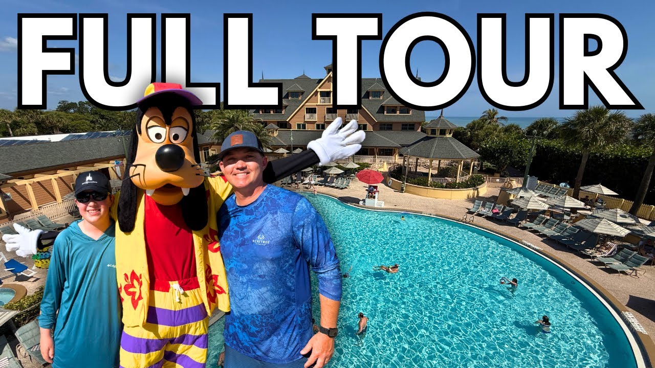 Полный тур по курорту Disney Vero Beach Resort | Пляж, бассейн, еда и многое другое!