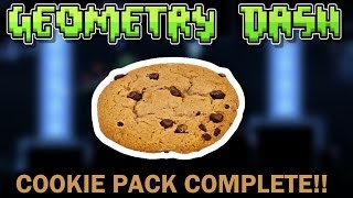 COOKIE PACK COMPLETE!! | Geometry Dash (2.1) #31 | Map Packs #2
