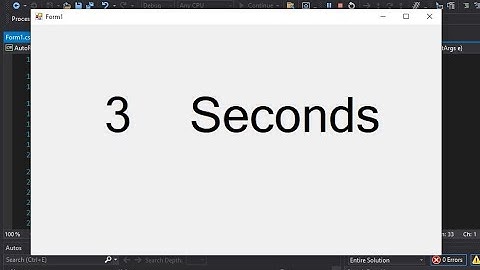 How to Auto Reset/Restart Timer C# Windows Form Visual studio