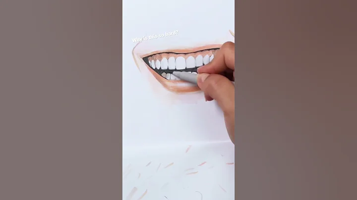 Full tutorial on how to draw smiling lips with teeth on my page! #drawing #drawingtutorial #art