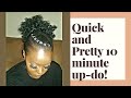 QUICK AND EASY UP-DO under 10mins!