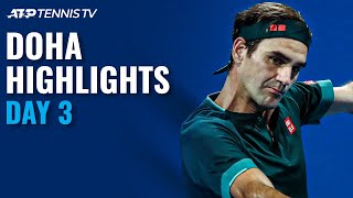 Federer Makes Comeback; Thiem Faces Karatsev | Doha 2021 Day 3 Highlights