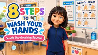 8 Steps to Wash Your Hands | Simple Handwashing Routine for Children