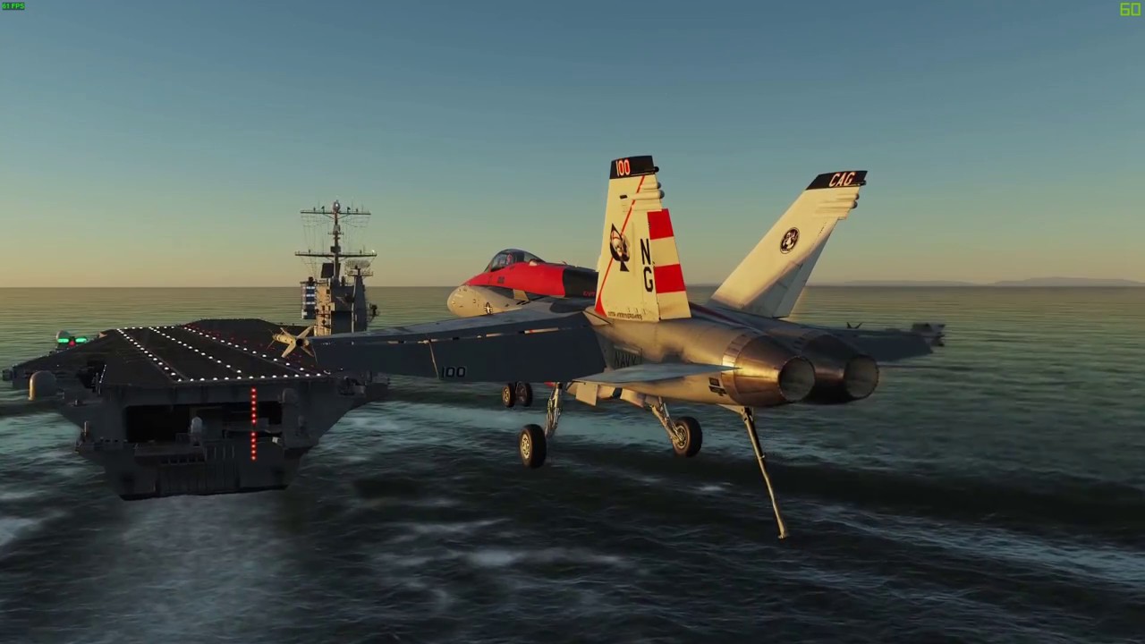 Losing My Carrier Virginity... DCS F18C Carrier Landing ...