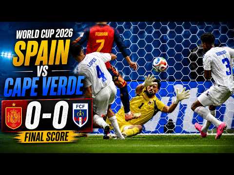 POST MATCH ANALYSIS🚨 SPAIN STUNNED! Cape Verde Hold European Giants to Historic 0-0 Draw 🚨