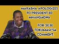 Marabha Apologizes for 2030 tokumamisa ED Mnangagwa video.