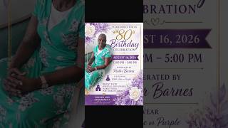80 Birthday Celebration