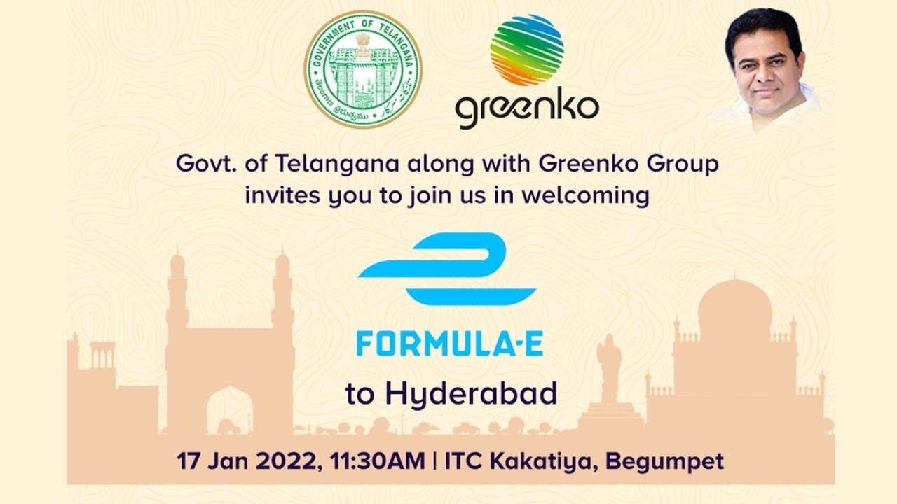 Minister KTR Live | Signing of formal agreement between Telangana Govt and Formula E