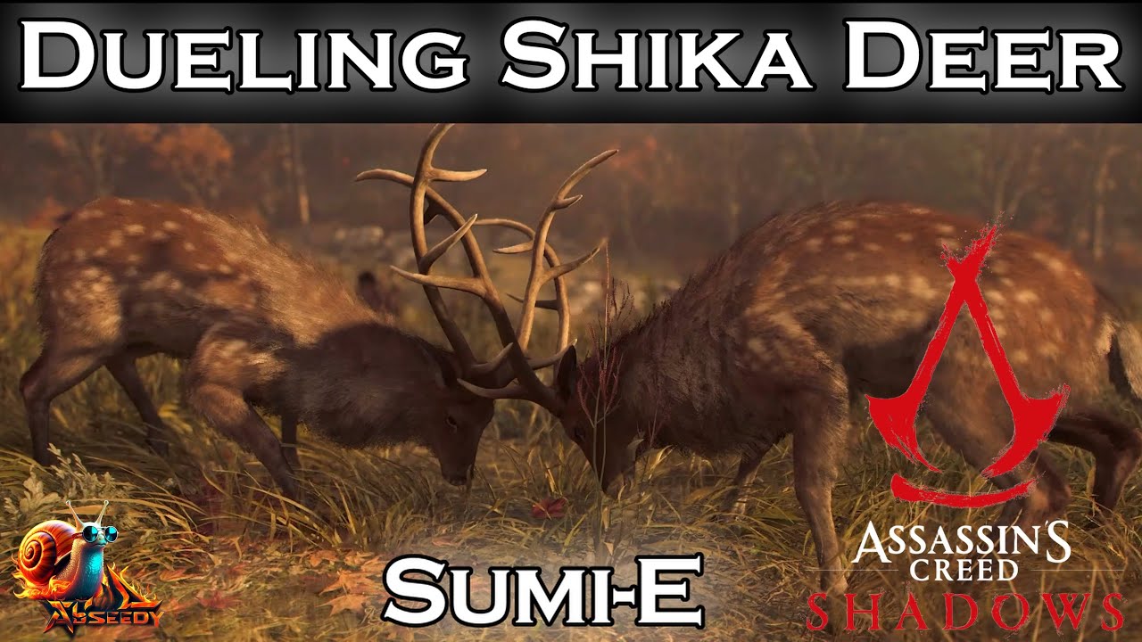 Dueling Shika Deer [Sumi-E] - Assassins Creed: Shadows