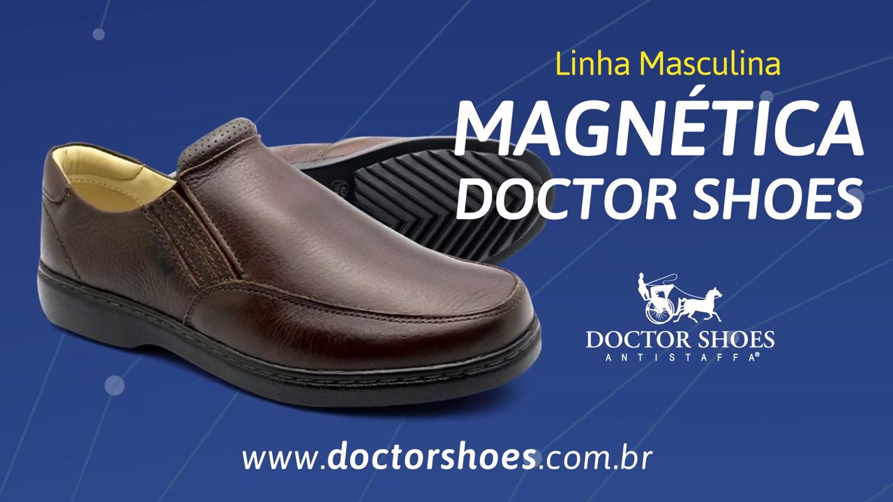 Linha Masculina de Sapatos com palmilha magnética - Doctor Shoes - YouTube