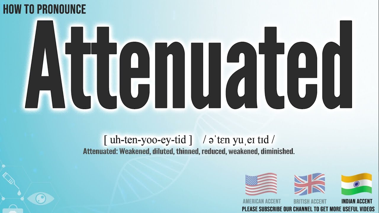 Attenuated Pronunciation | How to Pronounce (say) Attenuated CORRECTLY | Medical Meaning