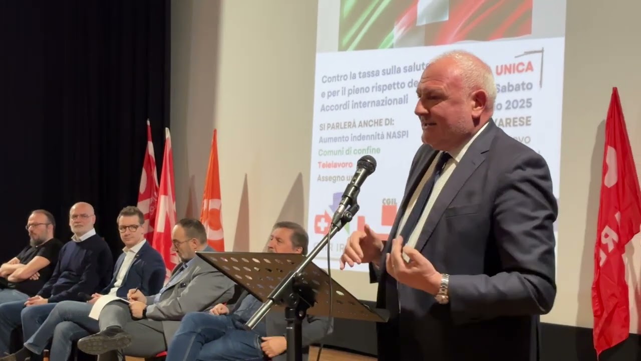 Frontalieri in assemblea, l’intervento di Massimo Mastromarino