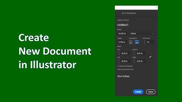 Create a new document in Illustrator
