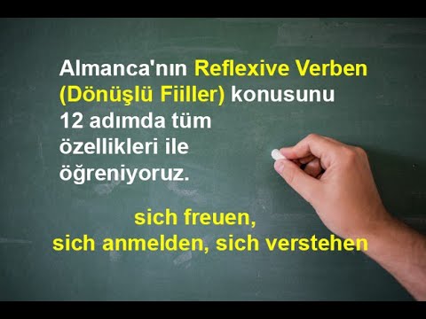 Almanca&rsquo;da Reflexive Verben Dönüşlü Fiiller A2 B1