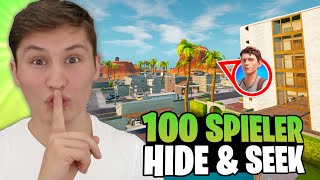 100 Spieler in einem HIDE & SEEK TURNIER in Fortnite! 😳 - (PARADISE PALMS Edition)
