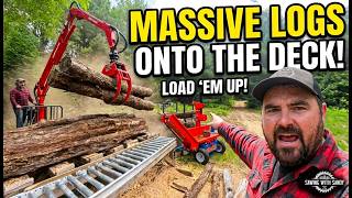 Loading Up the Log Deck with Heavy Equipment! @sawingwithsandy