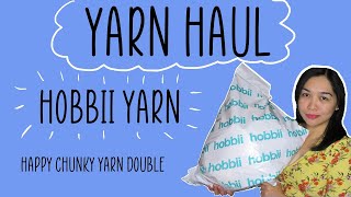 Yarn Haul and Unboxing: Hobbii Yarns Go Handmade Happy Chunky Double | Rainbow Yarn