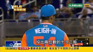20180826MLB 6局10K封鎖勇士 陳偉殷奪本季第5勝